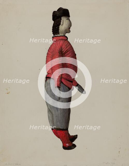 Knitted Doll, 1935/1942. Creator: Jane Iverson.