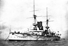 The Chinese Crisis: H.M.S. Centurion, British flag-ship on the China Station, 1898. Creator: Symonds.