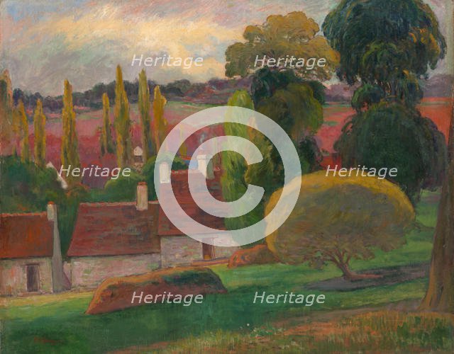 A Farm in Brittany, ca. 1894. Creator: Paul Gauguin.