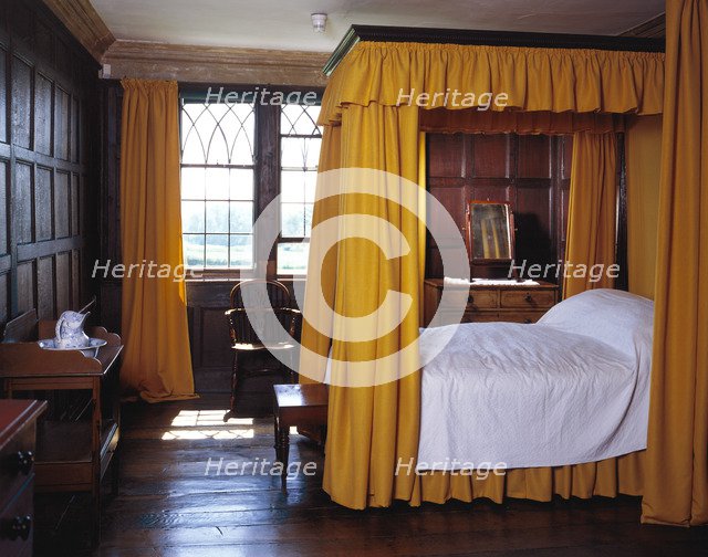 Bedroom, Boscobel House, Shropshire, 1989. Artist: Unknown