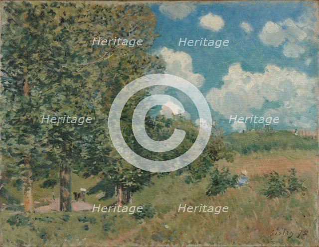 The Road from Versailles to Saint-Germain, 1875. Artist: Sisley, Alfred (1839-1899)