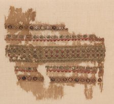 Fragment of a Tiraz-Style Textile, 1100s. Creator: Unknown.