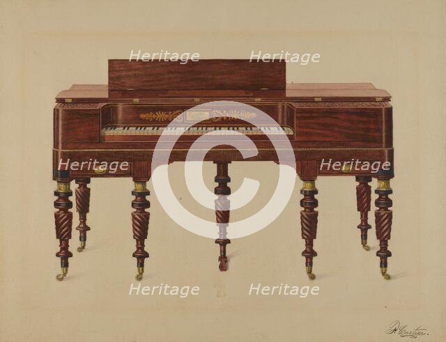 Piano, c. 1936. Creator: Ferdinand Cartier.