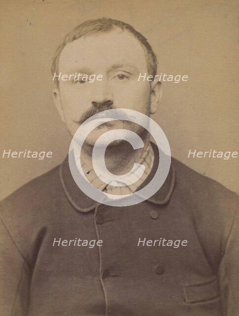 Giroux. Hippolyte. 34 ans, né à Montreuil les Mines (Saone & Loire). Mécanicien. Anarchist..., 1894. Creator: Alphonse Bertillon.