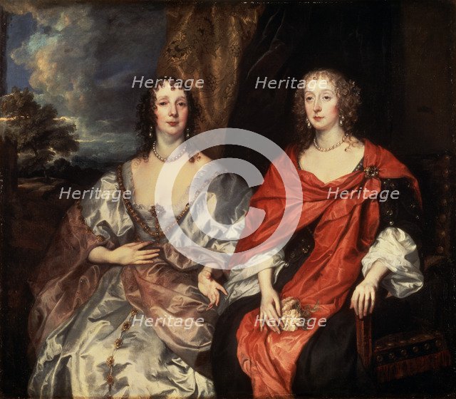'Portrait of Anne Dalkeith, and Anne Kirke', 1630s.  Artist: Anthony van Dyck