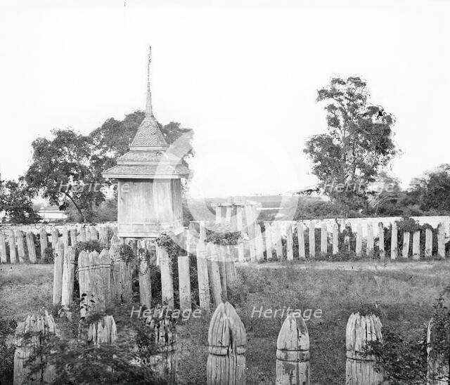 Ayutthaya, Siam (Thailand): the elephant corral, 1865-1866. Creator: John Thomson.