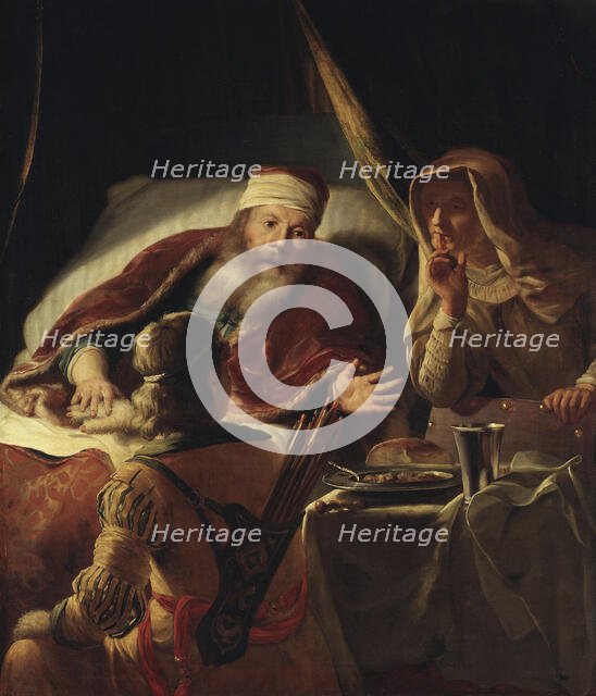 Isaac Blessing Jacob. Creator: Abraham Van Dyck.