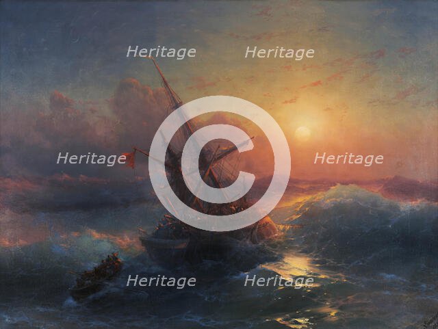 Shipwreck, 1883. Creator: Aivazovsky, Ivan Konstantinovich (1817-1900).