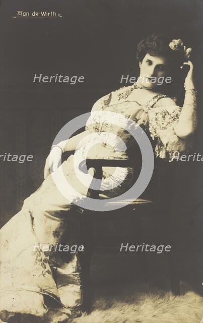 Man de Wirth in drag, between 1900 and 1909. Creator: Unknown.