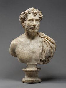 Portrait Bust of a Man, A.D. 140-160. Creator: Unknown.