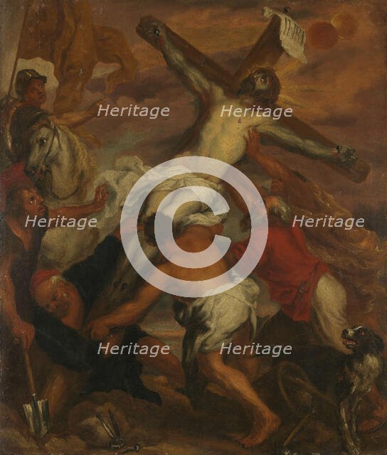 The Raising of the Cross, probably last half of 17th century. Creator: Unknown.