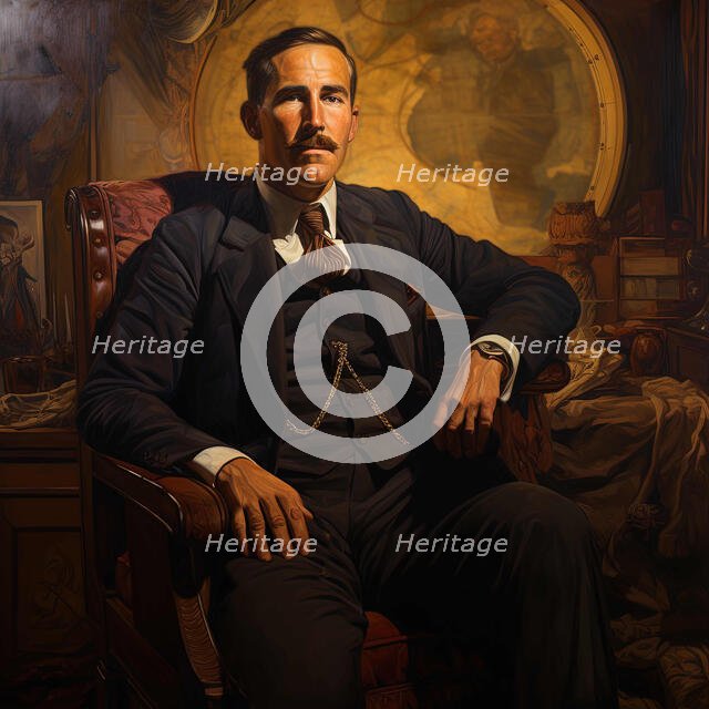 AI IMAGE - Portrait of Howard Carter, 1930s, (2023). Creator: Heritage Images.