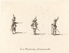 Unarmed Drill, 1634/1635. Creator: Jacques Callot.