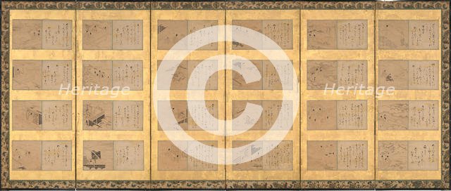 Forty-nine scenes from the Tales of Ise (Ise monogatari), mid-17th century. Creator: Satomura Genchin.