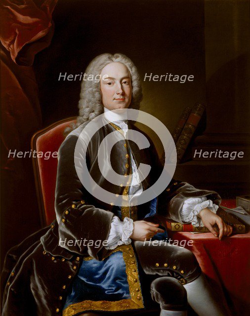 William Murray, Earl of Mansfield, British lawyer, politician and judge, c1738. Artists: Jean Baptiste van Loo, John Giles Eccardt.