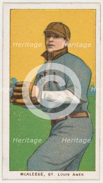 McAleese, St. Louis, American League, from the White Border series (T206) for the Ameri..., 1909-11. Creator: American Tobacco Company.