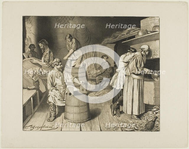 Scenes from Russian Folk Life, n.d. Creator:  Ignatii Stepanovich Shchedrovski.