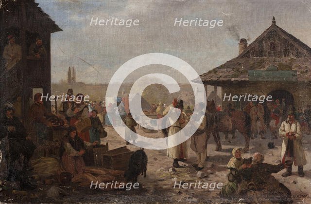 Fair in a Small Town, between 1880-1890. Creator: Seweryn Bieszczad.