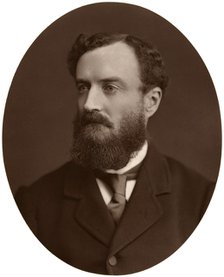 Sir Michael Hicks-Beach, Bart, MP, Chief Secretary for Ireland, 1876.Artist: Lock & Whitfield