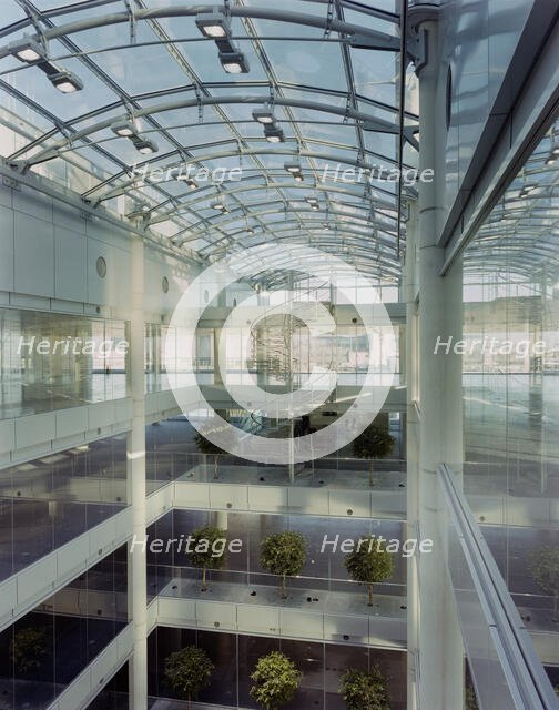 The Helicon, South Place, Finsbury Pavement, Islington, London, 21/11/1996. Creator: John Laing plc.