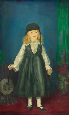 Anne with a Japanese Parasol, 1917. Creator: George Wesley Bellows.