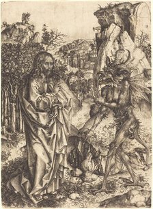 The Temptation of Christ, c. 1500/1505. Creator: Master of the Strache Altar.