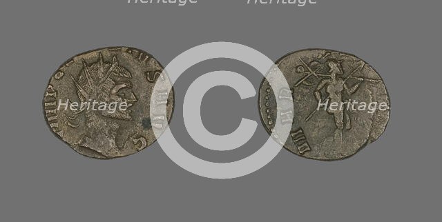 Coin Portraying an Emperor, mid-3rd century. Creator: Unknown.