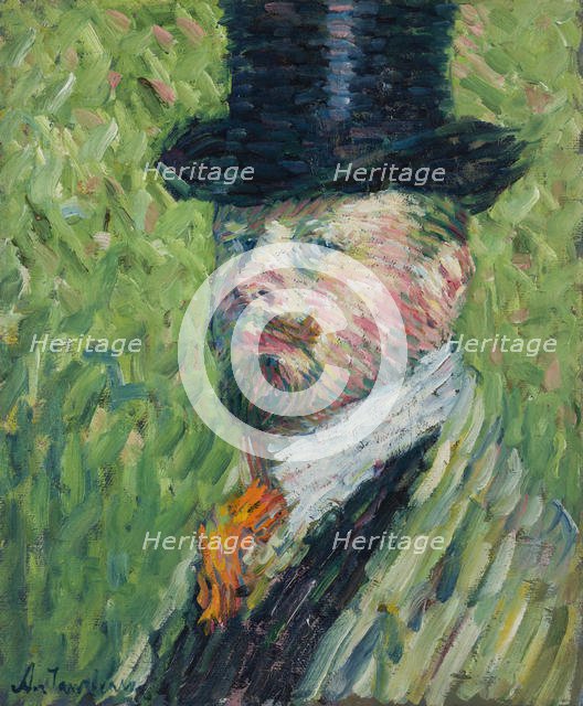 Self-Portrait with Top Hat, 1904. Creator: Javlensky, Alexei, von (1864-1941).