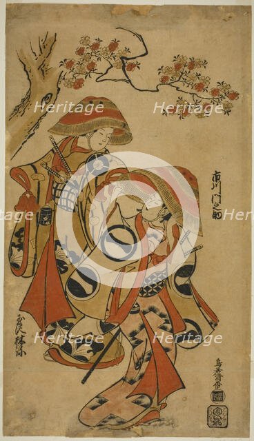 The Actors Ichikawa Monnosuke I and Tamazawa Rinya, c. 1715. Creator: Torii Kiyomasu I.