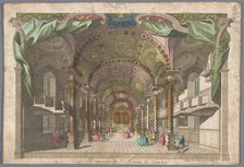 View of the interior of the Saint Martin-in-the-Fields church in London, 1745-1775. Creator: Unknown.
