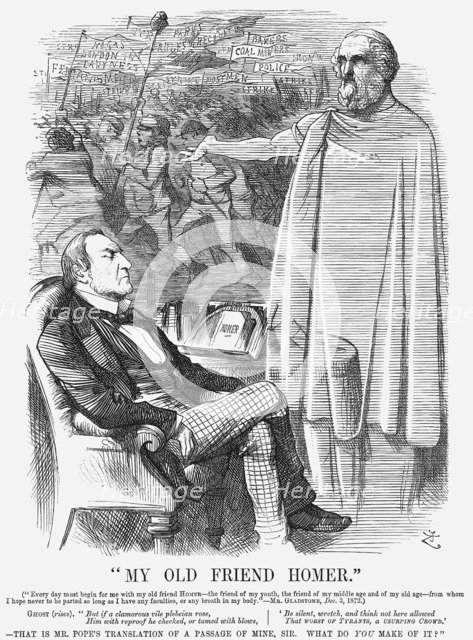 My Old Friend Homer, 1872. Artist: Joseph Swain