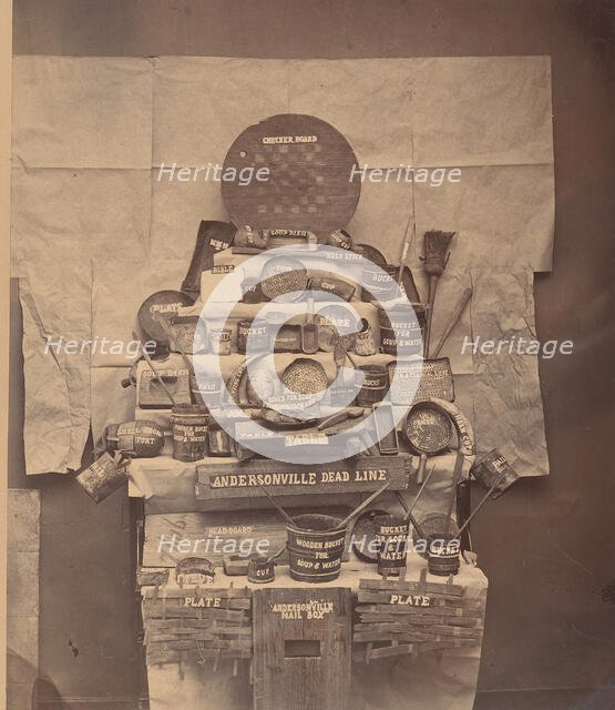 Relics of Andersonville Prison, June 1866. Creator: Brady & Co.