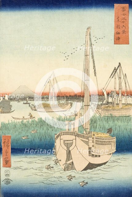 Tsukuda in the Eastern Capital, c1858. Creator: Ando Hiroshige.