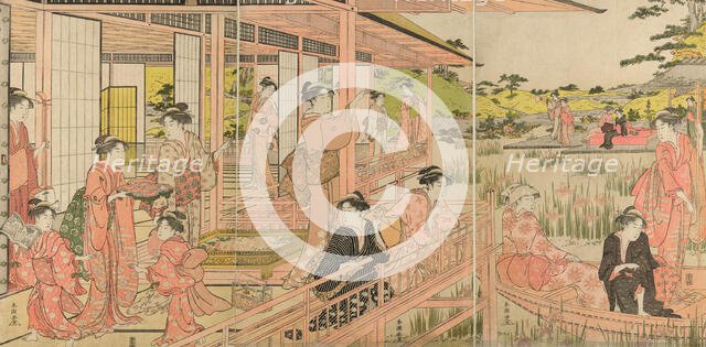 Iris Garden, c. 1781/89. Creator: Katsukawa Shuncho.