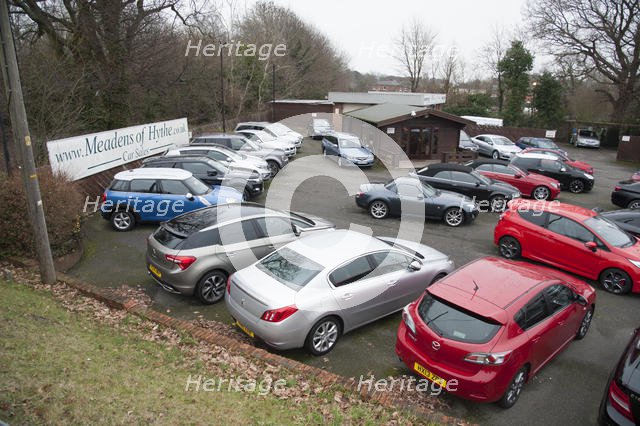 Car sales forecourt 2017. Creator: Unknown.