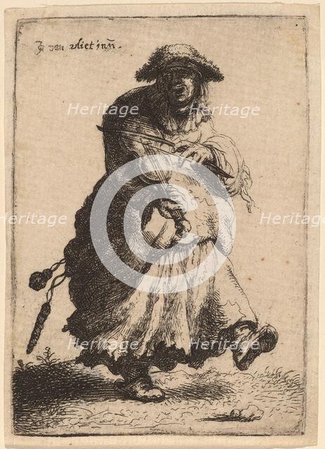 Beggar Woman Playing the Violin, 1632. Creator: Jan Georg van Vliet.