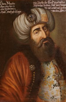 Kara Mustafa Pasha, Ottoman Grand Vizier, ca 1683. Artist: Anonymous  