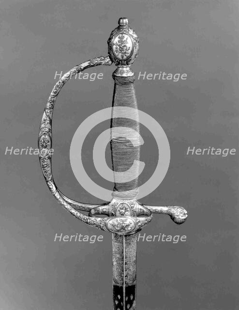 Smallsword with Scabbard, French, Paris, ca. 1785. Creator: Unknown.