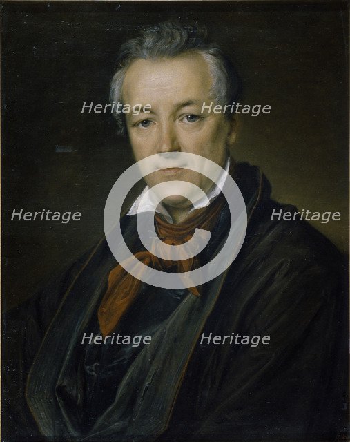 Portrait of the painter Pyotr Fyodorovich Sokolov (1791-1848), 1833. Artist: Tropinin, Vasili Andreyevich (1776-1857)