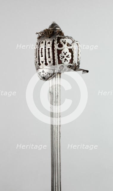Basket-Hilted Broadsword, Scotland, c. 1780. Creator: Unknown.