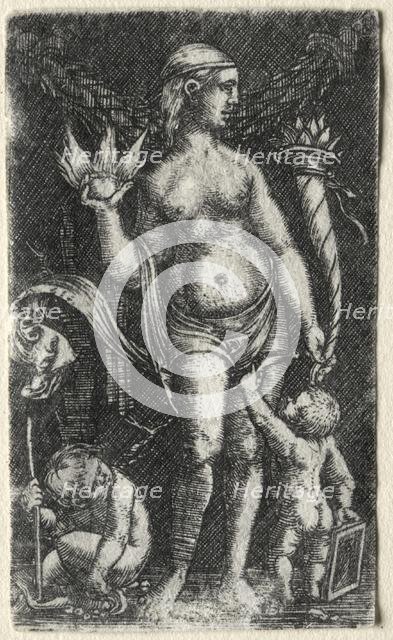 Venus between two cupids, 1520. Creator: Albrecht Altdorfer (German, c. 1480-1538).