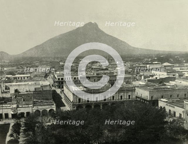 'General View of the City of Monterrey, State of Nuevo Leon, Upon the Great Plateau', 1919. Creator: Unknown.