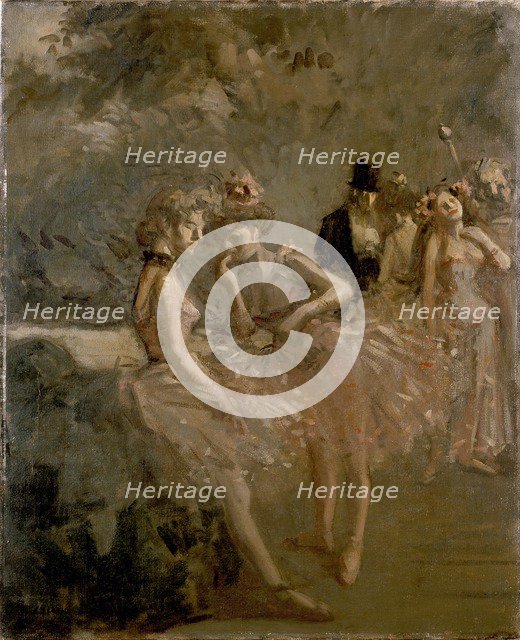 Scene in the Wings of a Theatre, c1870-1900. Artist: Jean Louis Forain.