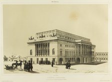 The Alexandrinsky Theatre in Saint Petersburg, c. 1840. Artist: Durand, André (1807-1867)