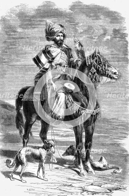'Falconer, North Persia; A Ramble in Persia', 1875. Creator: Armin Vambery.