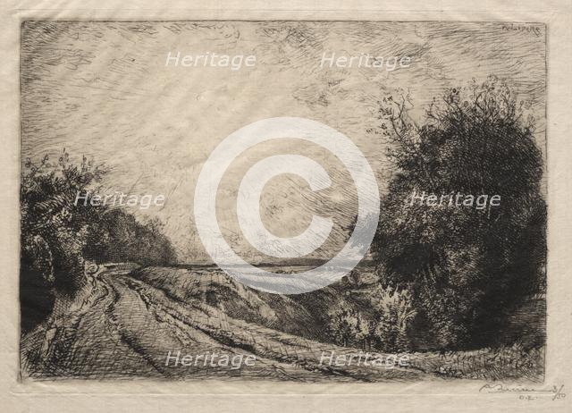 La Route de la Houssoye, 1913. Creator: Auguste Louis Lepère (French, 1849-1918).