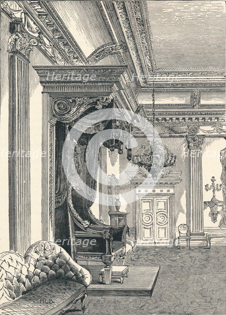 The Throne Room Dublin Castle, 1896. Artist: Unknown