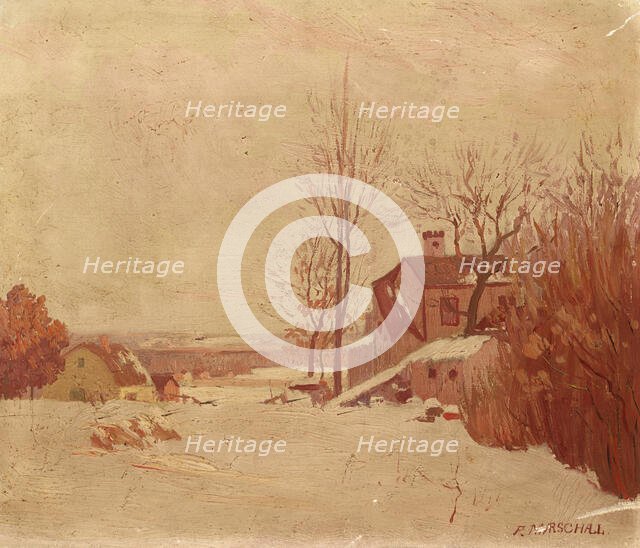 Winter Landscape, c1920s. Creator: Frank Howard Marschall.