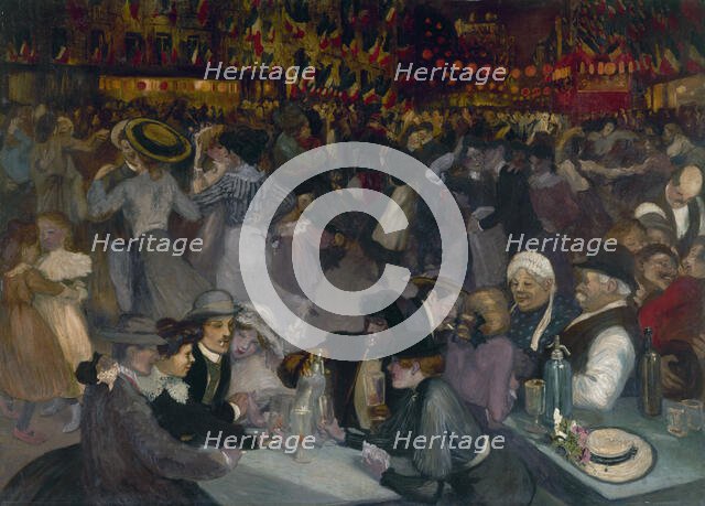 14 juillet, 1889. Creator: Theophile Alexandre Steinlen.