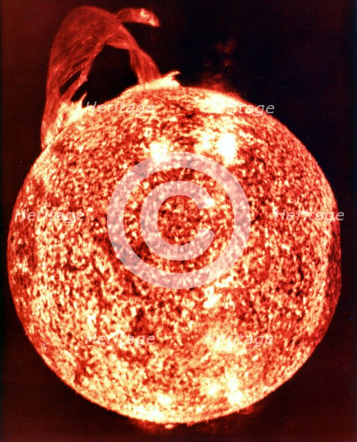 Solar flare. Artist: Unknown